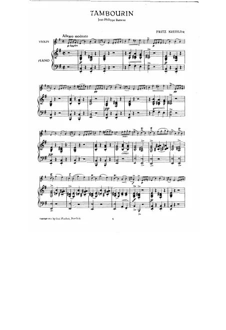 6. Rameau: Tambourin
