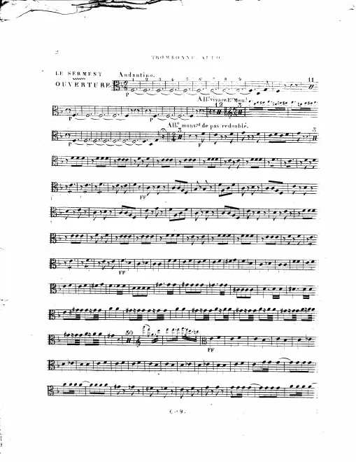 Trombone 1, 2, 3, Ophicleide