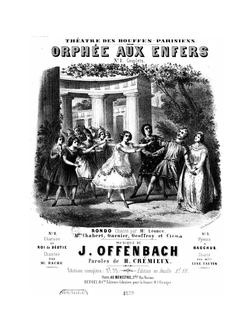 No.1, Couplets à Jupin (Act I, No.8), G major: original key