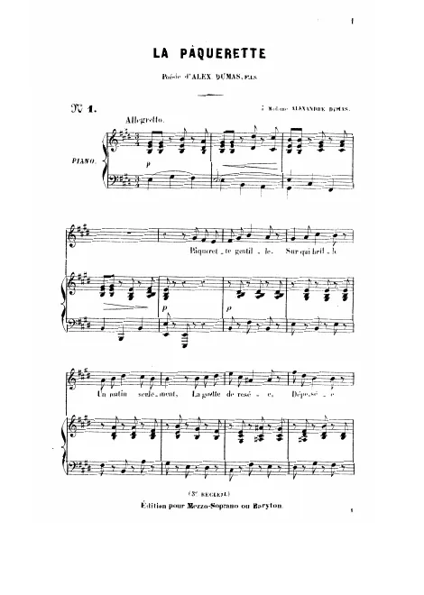 Complete score (E major)