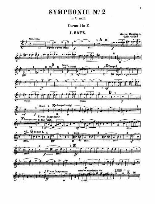 Horn 1, 2, 3, 4 (F/E)