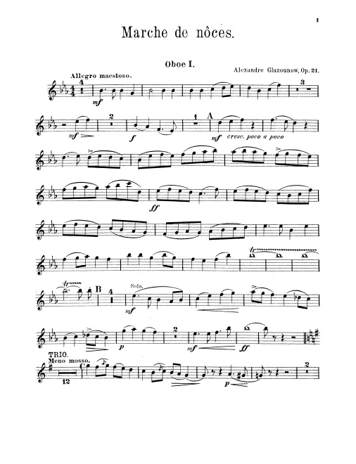 Oboe 1, 2