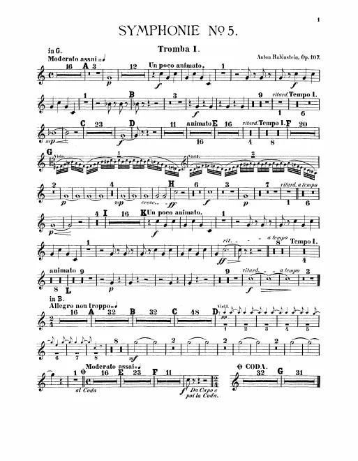 Trumpet 1, 2 (B♭/G)
