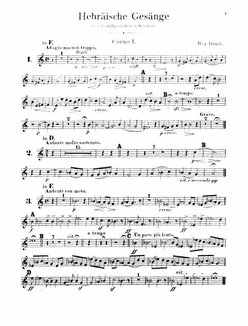 Horn 1, 2, 3, 4 (F)