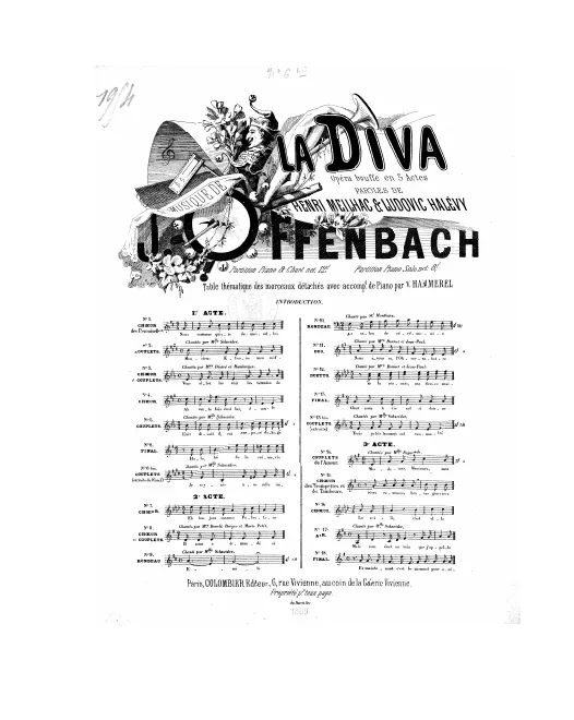 No.6 bis , Couplets (extraite du final): "Je voyais une salle immense" (Act I, No.6b)