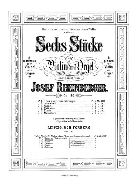 Nos.1-6 - Violin Part