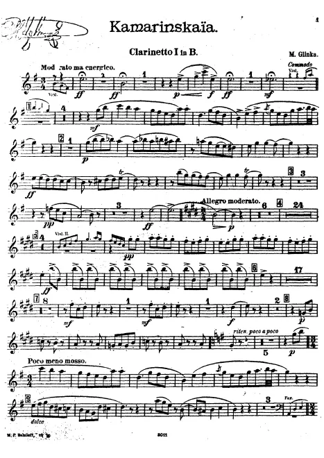 Clarinet 1, 2 (B)