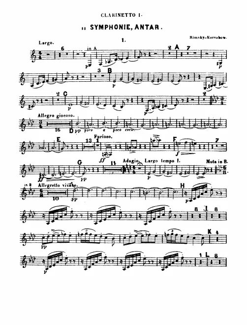 Clarinet 1, 2 (A/B♭)