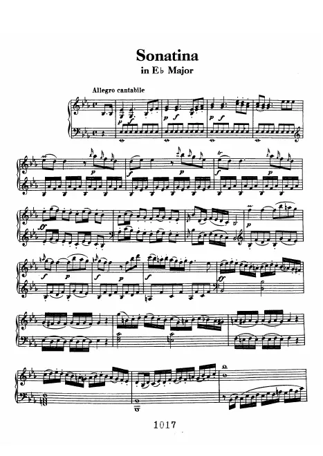 Sonata No.1 in E♭ major