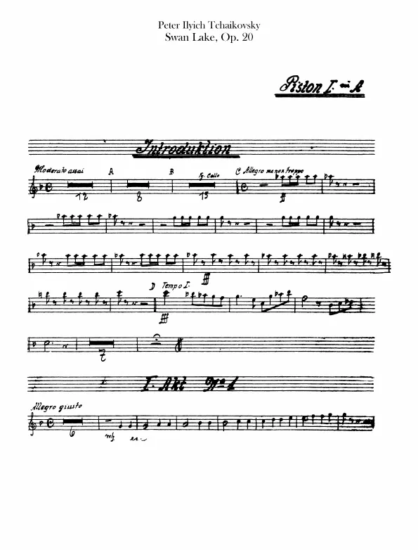 Cornet 1, 2 (A, B♭)