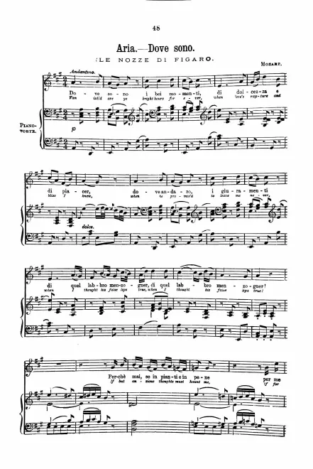 Dove sono (Act III, No.19) -