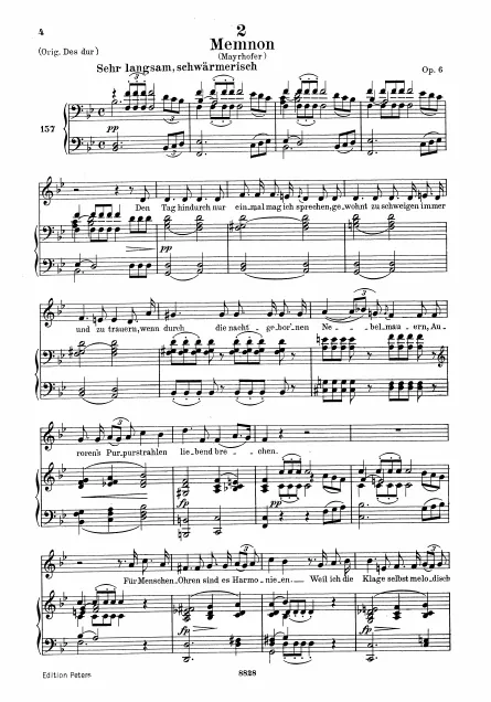 Complete Score (Medium / Low Voice, transposed to B♭ major)