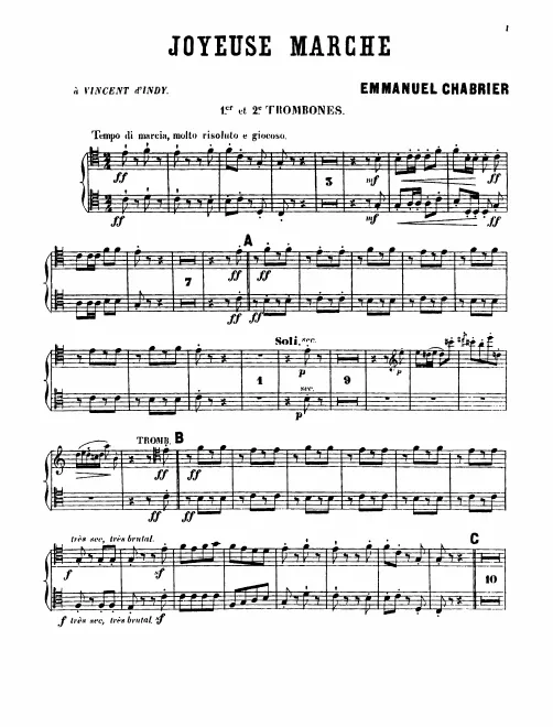 Trombone 1/2, 3, Tuba