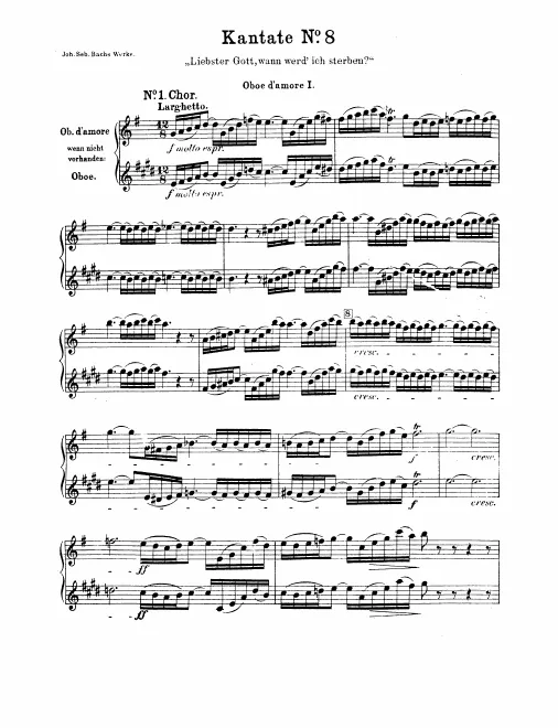 Oboe d'amore (or Oboe) 1, 2