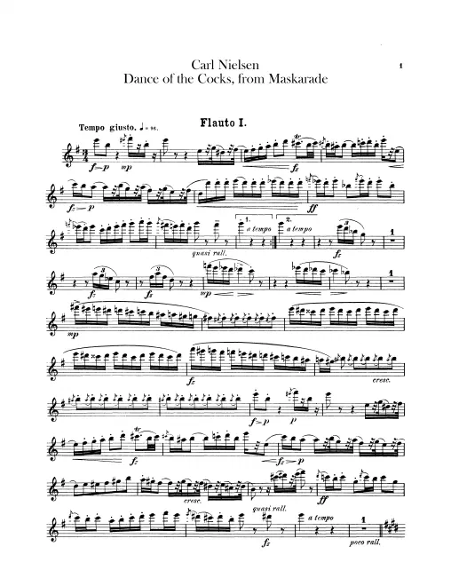 Flute 1, 2, Piccolo