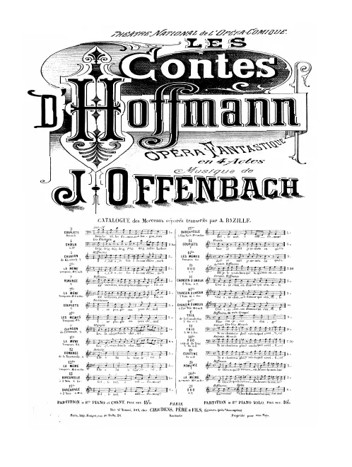 No.5, Chanson de Kleinzach: "Il était une fois à la cour d'Eisenach"