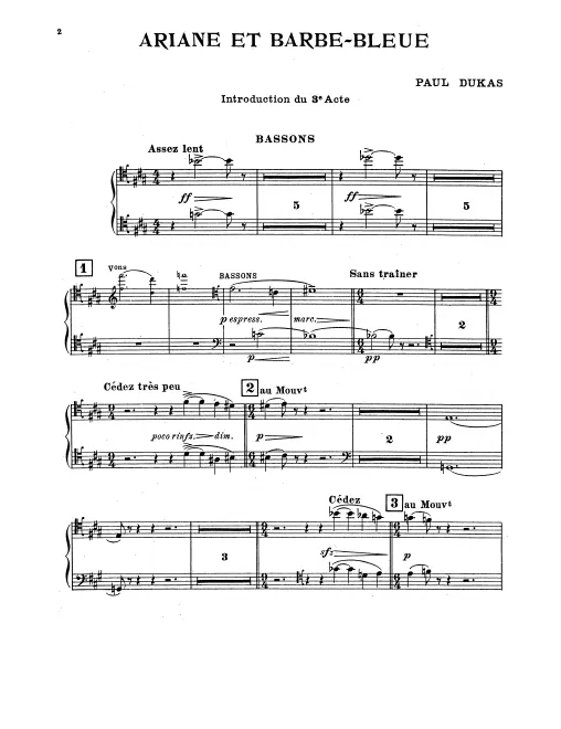 Bassoon 1/2, 3/Contrabassoon