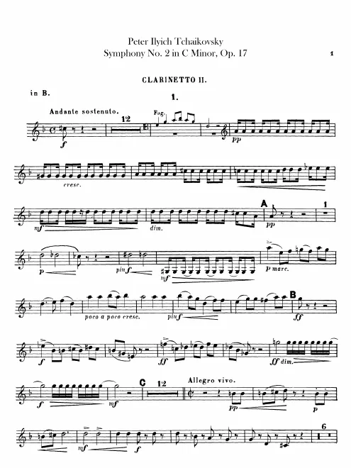 Clarinet 2 (B♭/C)