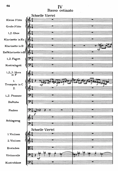 IV. Basso ostinato: Schnelle Viertel