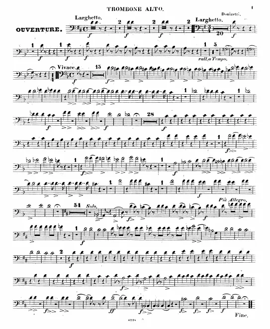Trombone 1, 2, 3 (Alto, Tenor, Bass)