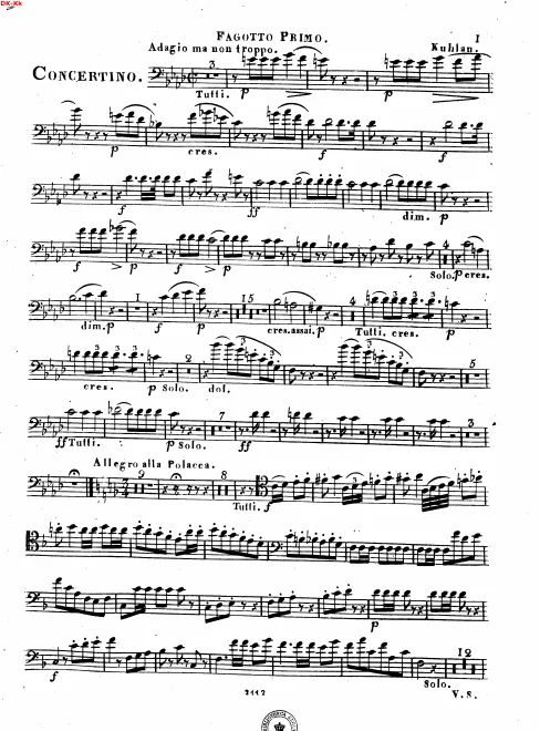 Bassoon 1, 2