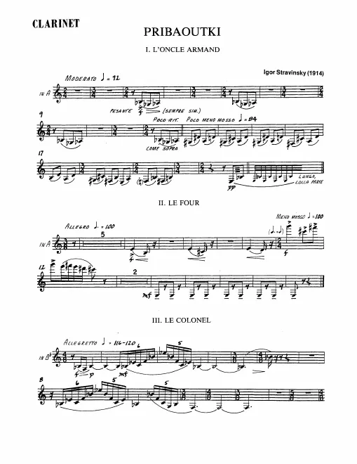 Clarinet (B/A)