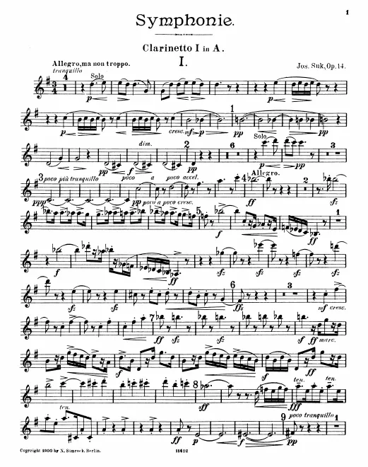 Clarinet 1, 2 (A)