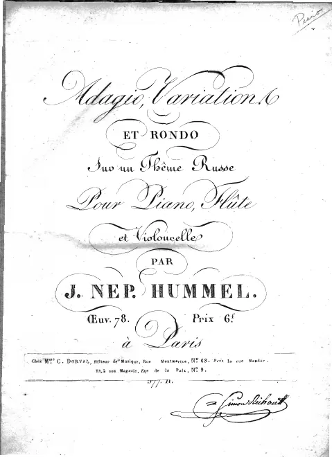 Piano Part