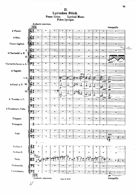 II. Lyrisches Stück (Lyrical Music)