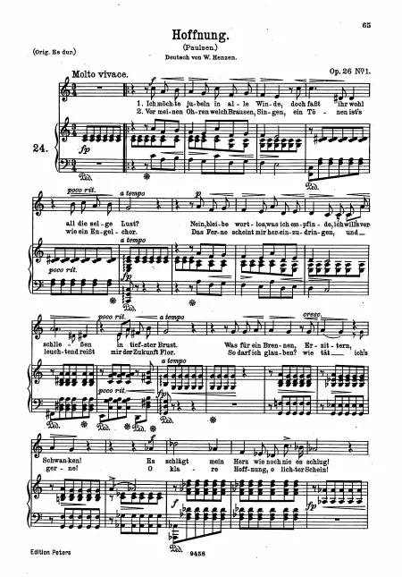 Complete Score (low key, C major)
