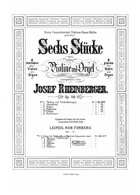Nos.1-6 - Complete Score