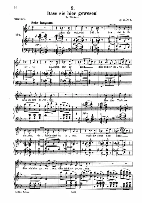 Complete Score (Medium Voice, transposed to B♭ major)
