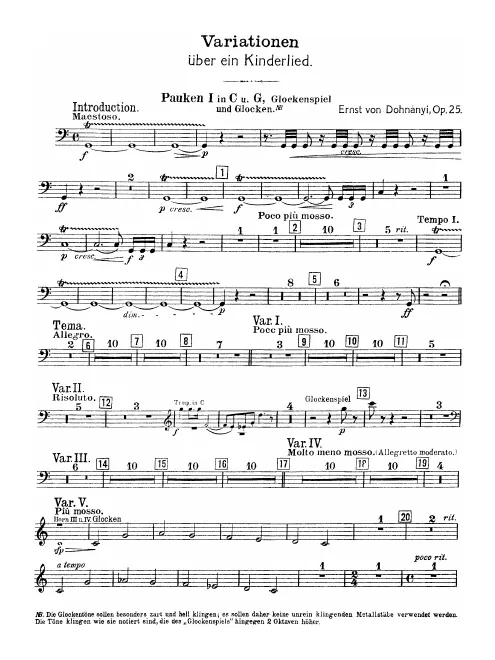 Timpani 1/Glockenspiel/Bells