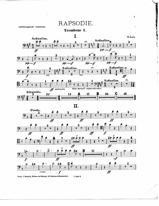 Trombone 1, 2, 3, Ophicleïde