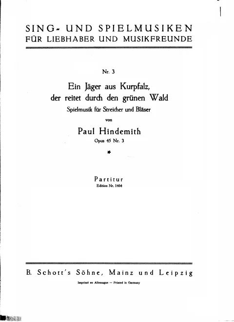 3. Ein Jäger aus Kurpfalz