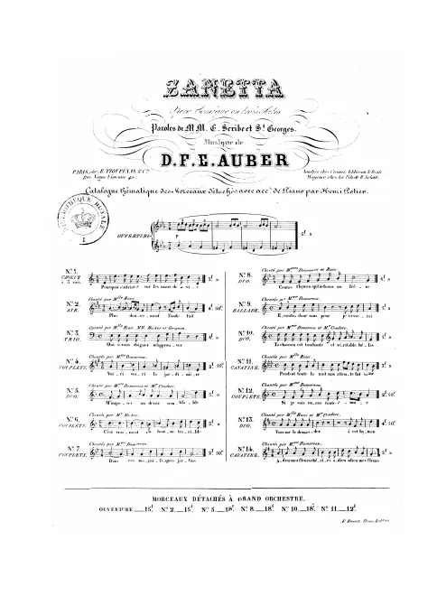No.12, Couplets: "Si je suis encor toute émue" (Act III, No.11a)