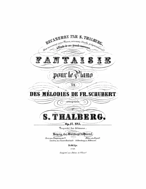 5. Fantaisie sur des mélodies de Franz Schubert (1847)