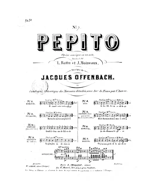 No.7, Duetto: "Un jour aux pieds de la Madone"