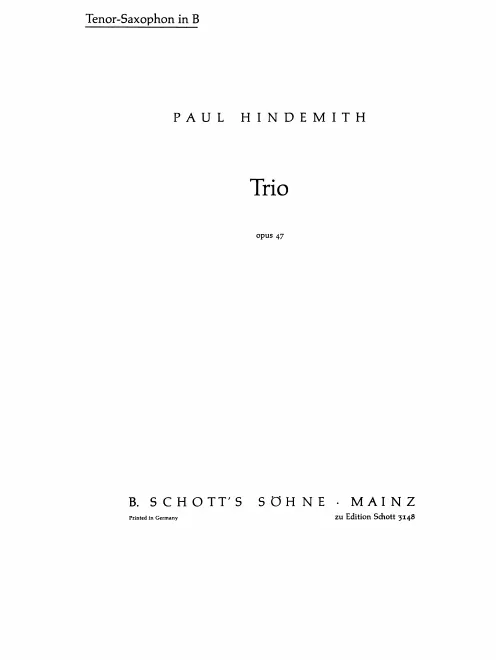 Tenor Saxophone in B♭ (alternate to Heckelphone)