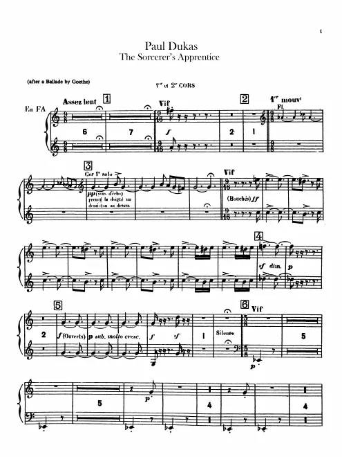 Horn 1/2, 3/4 (F)