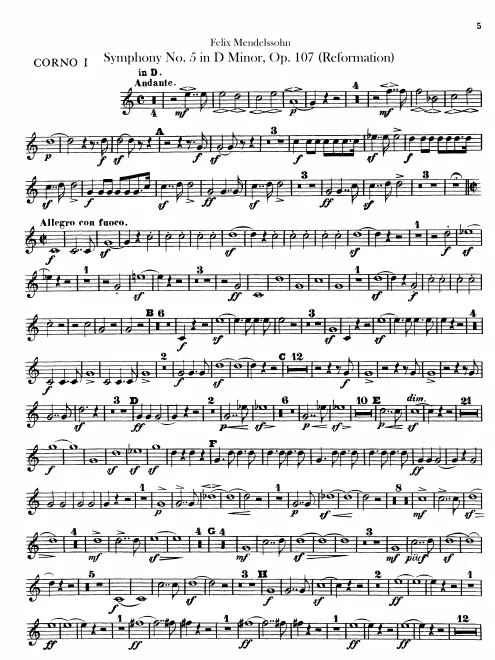 Horn 1, 2, (D, B♭)