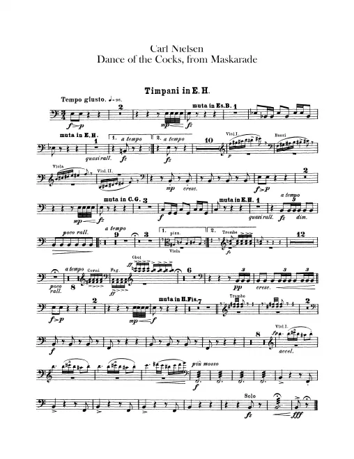 Timpani, Triangle