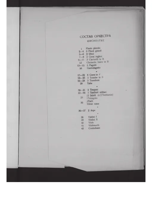 Instrumentation, Title page
