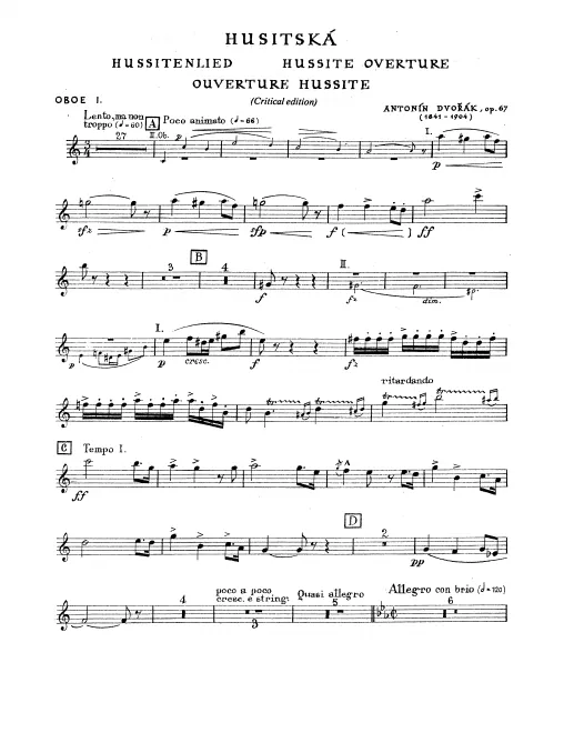Oboe 1, 2 English Horn