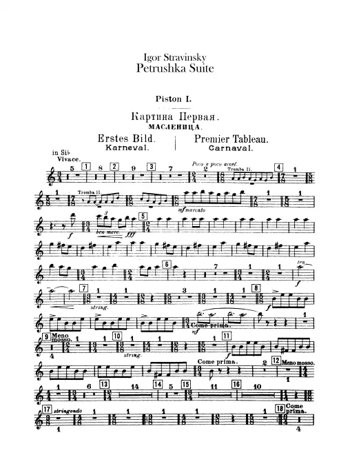 Cornet 1, 2 (B♭, A)