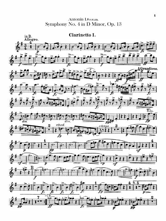 Clarinets 1, 2 (B♭/A)