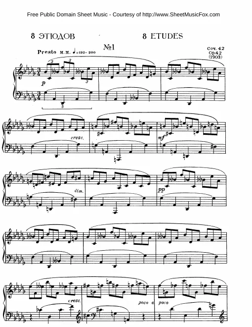 1. Etude in