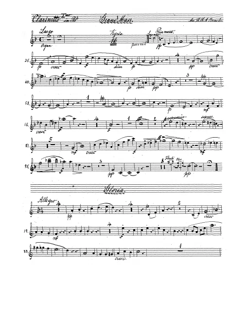 Clarinet 1, 2 (A/B♭)