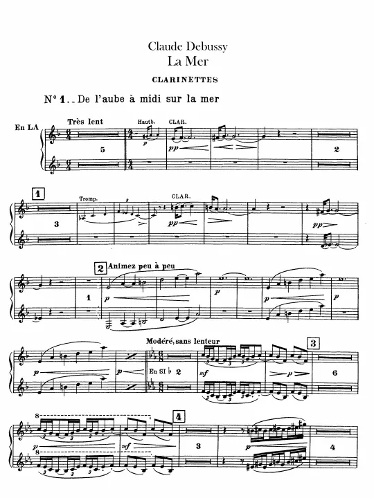 Clarinet 1/2 (A, B♭)