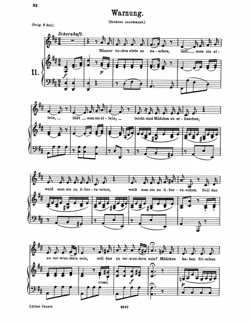 Complete Score (low voice, D major)